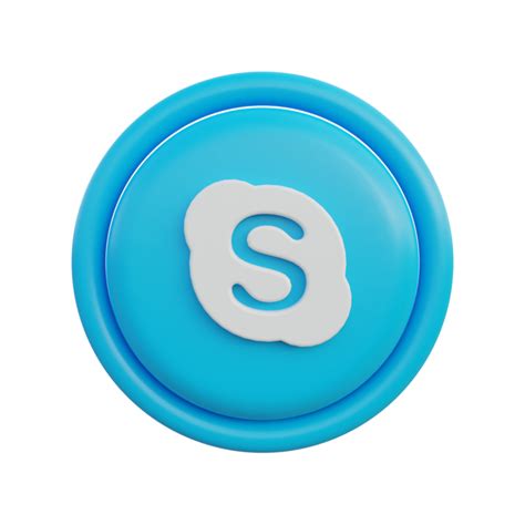 3d Social Media Icons Skype 9428336 Png