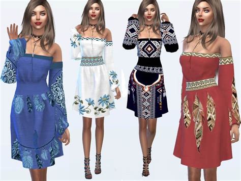 Pin By The Sims Book On Sims 4 Clothing Alpha Cc Sims 4 Dresses Sims