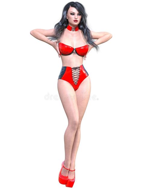tall woman in extravagant latex body suite stock illustration illustration of extravagant