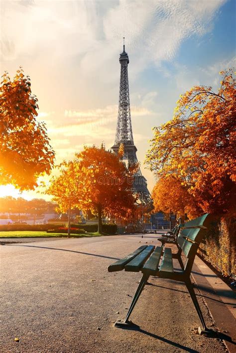 Eiffel Tower In Autumn Stock Image Image Of Building 129303179