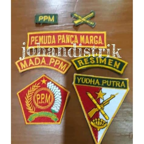 Jual Logo Bordir Pdh Pemuda Panca Marga Ppm Shopee Indonesia