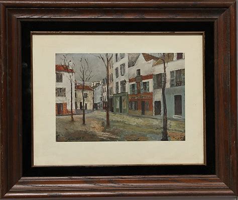 Lot Maurice Utrillo Street Scene Poster