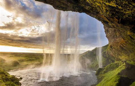 Wallpaper Waterfall Iceland Seljalandsfoss Seljalandsfoss Images For