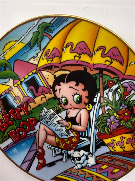 Collectible Vintage Betty Boop Bord American Etsy Nederland