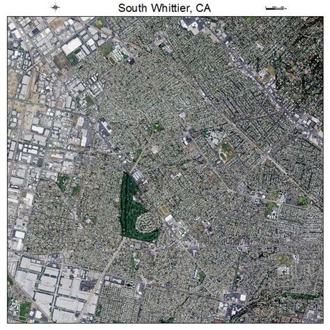 Aerial Photography Map Of South Whittier Ca California