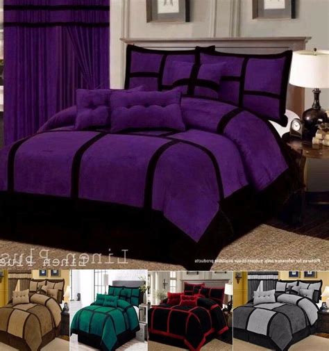 Price compared and buyer guides of comforter sets queen, online comforter sets queen, buy 8 pc comforter set.(1 comforter, 2 shams,2 euro shams, 2 decorative cushions, and 1 bed skirt). Linen-Plus-Collection Patchwork Micro Suede Comforter Set ...