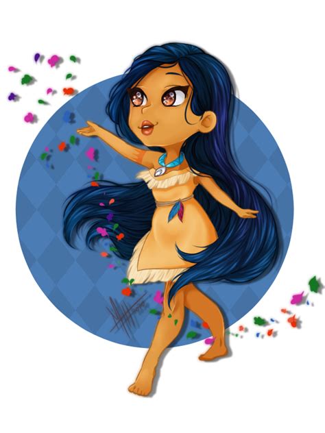 Chibi Pocahontas By Mihmosa On Deviantart Cute Disney Drawings