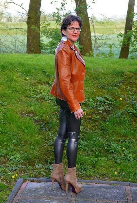 Jane Moore Latex Red Leather Jacket Leather Pants Stanton Womens