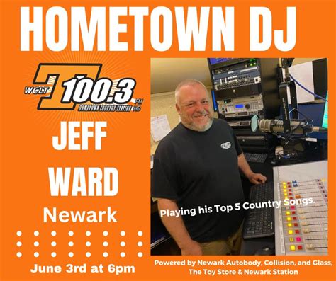 Hometown Dj Jeff Ward Wclt Radio Inc