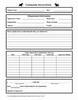Court Ordered Community Service Paperwork