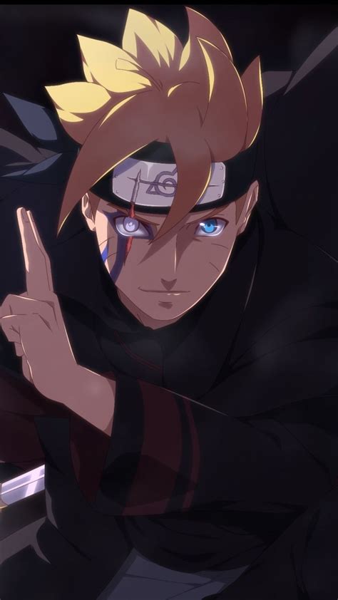 Naruto Uzumaki Boruto Colored Eyes Artwork 720x1280