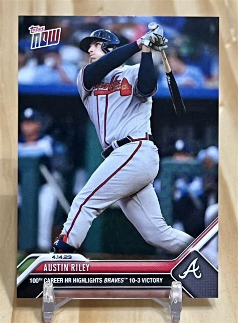 2023 Mlb Topps Now Austin Riley 121 100th Career Homerun Atlanta