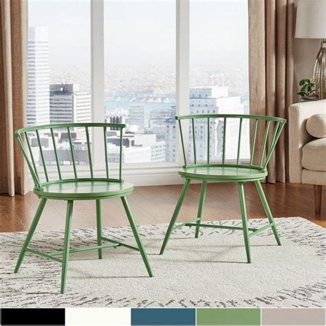 L&h gorgeous set of 4 designer leather dining room chairs retail $1200 each. Truman Low Back Windsor Dining Chair (Set of 2) by iNSPIRE ...