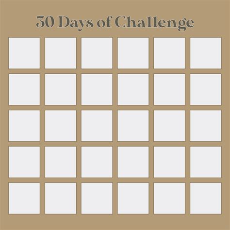 9 Best 30 Day Calendar Printable 30 Day Challange 30