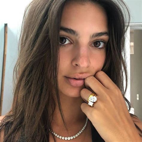 Emily ratajkowski just started the mismatched engagement ring trend. Emily Ratajkowski has finally debuted her engagement ring ...