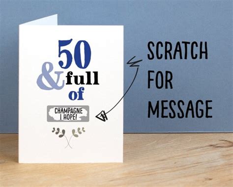 50th Birthday Card 50 And Full Of Rude Sarcastic Humorous 50th