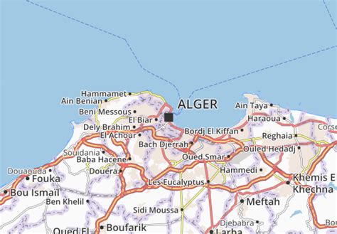 It is located mainly in guadalajara province but also overlaps those of cuenca and madrid. Map of Algiers - Michelin Algiers map - ViaMichelin