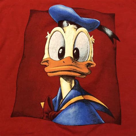 Vintage Donald Duck T Shirt Size Medium 90s Vtg Depop