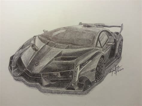 Lamborghini Veneno Drawing At Getdrawings Free Download