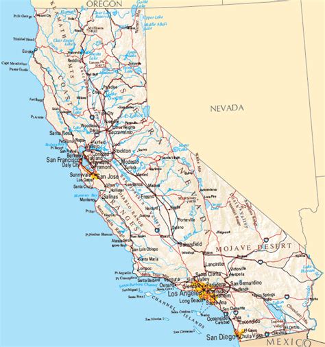 California Map Map Of California