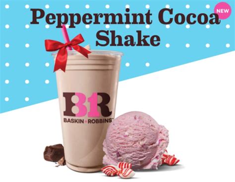 Baskin Robbins Welcomes New Peppermint Cocoa Shake Brings Back
