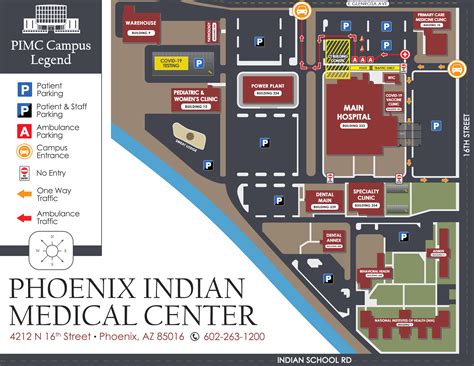 Campus Map Phoenix Indian Medical Center Pimc