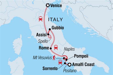 Positano Coast Italy Map