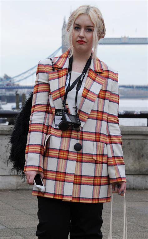 Playing With Plaid From London Fashion Week Fall 2014 Street Style E
