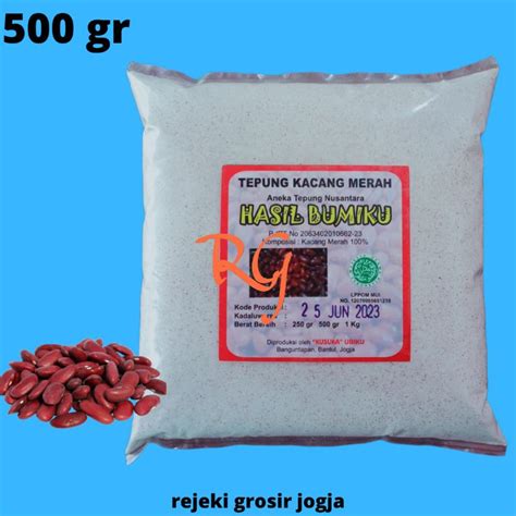 Jual Tepung Kacang Merah Organik Kemasan 500 Gramtepung Mpasi Kacang
