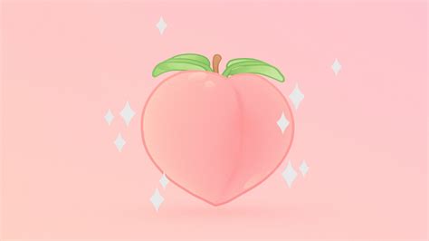 Juicy Peach Emoji 🍑 Buy Royalty Free 3d Model By Stylized Box Stylized Box [42b280b