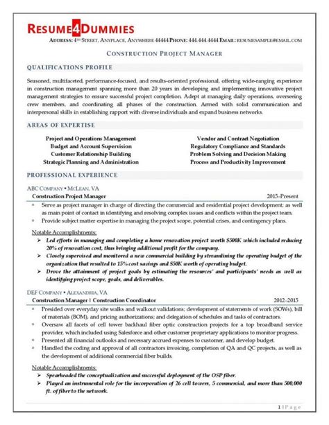 Explore Our Image of Construction Project Manager Job Description