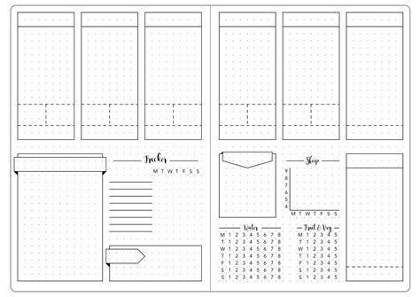 Weekly Bullet Journal Template