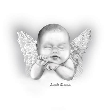 Sketches Art By Yasuko Baby Angel Tattoo Baby Angel Wings Baby
