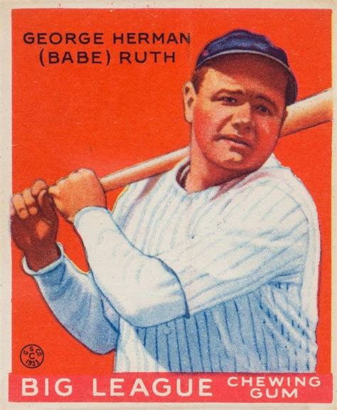 Sell Your 1933 Goudey Babe Ruth 149 Psa 8 At Nate D Sanders Auctions