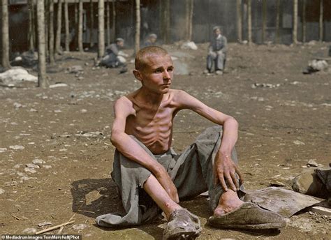 Haunting Colourised Pictures Of Nazi Concentration Camp Victims Reveal The Full Horror Of