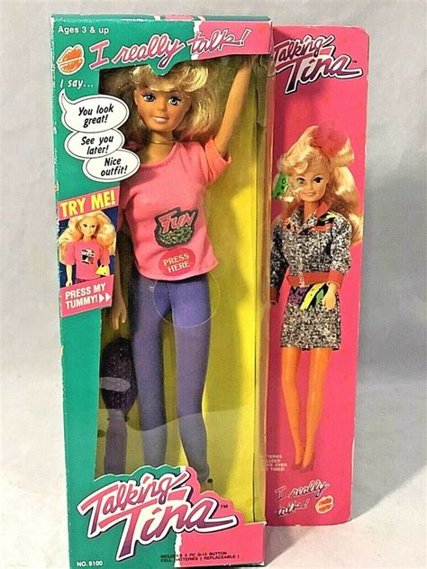1992 Toymax Talking Tina Doll 5100 In Casual Clothes Nrfb Mute Ebay Beautiful Barbie Dolls