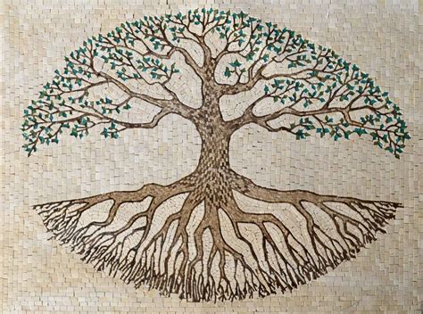 The Ancient Symbol Of Tree of Life Mosaic | Mozaico