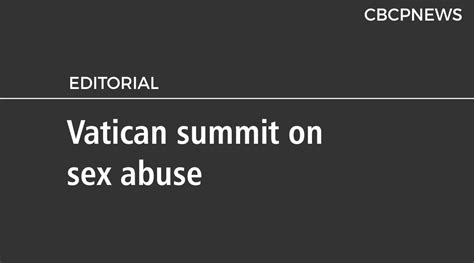 Vatican Summit On Sex Abuse Cbcpnews