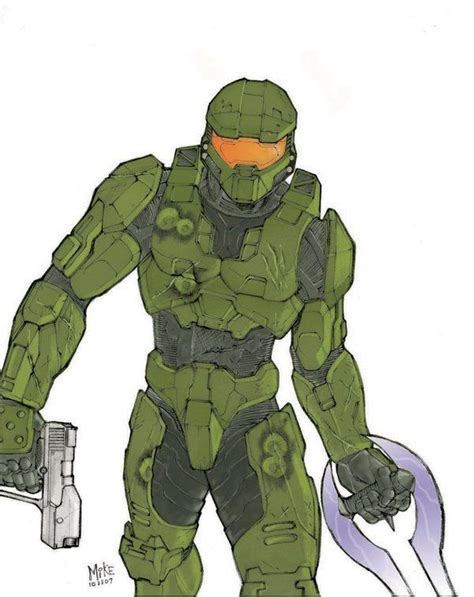 master chief colored by mikedimayuga on deviantart master chief halo collection halo