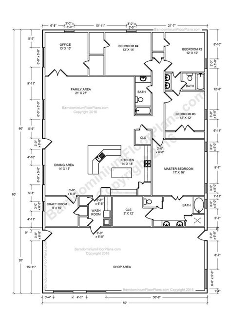 45 40x50 Metal Building Floor Plans Stylish New Home Floor Plans