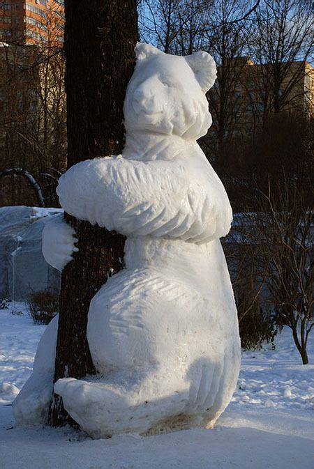 21 Snow Sculptures That Look Way Too Real 50 Campfires
