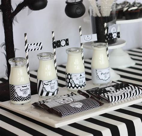 16 retro red, black, white party decorations. Kara's Party Ideas Black White Sophisticated Hitchcock ...