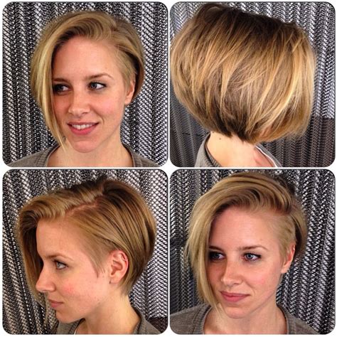 Go for a textured choppy bob with the length at the nape and angled front pieces. Lovely and Convenient Angled Bob Haircuts - PoPular Haircuts