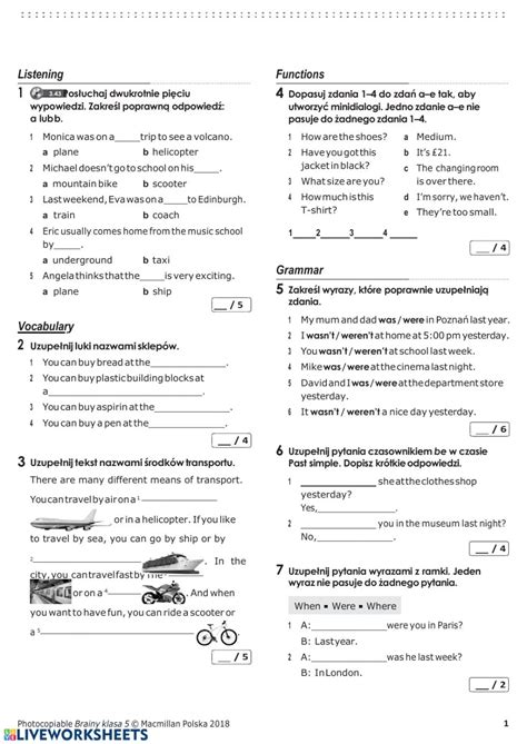Market leader 3rd ed intermediate. Brainy 5 unit 6 exercise