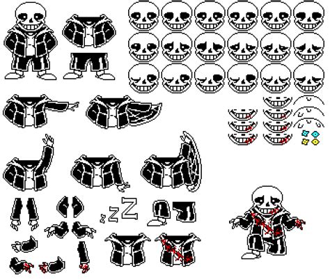 Pixilart Full Sans Sprite Sheet By Lekitu