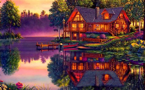 Best 45 Lake House Desktop Backgrounds On Hipwallpaper