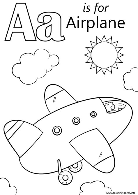 Find all the coloring pages you want organized by topic and lots of other kids crafts and kids activities at allkidsnetwork.com. Letter A Is For Airplane Coloring Pages Printable