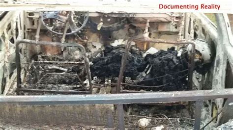 Charred Body Found In A Burned Car