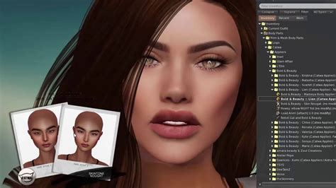 Catwa Nicki Static Female Mesh Head In Second Life Youtube