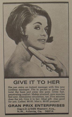 give it to her 1960s women s massager five minutes does the job why is the men s model a